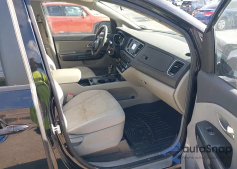 2016 Kia Sedona Lx из США, поврежденный, VIN KNDMB5C11G6192601